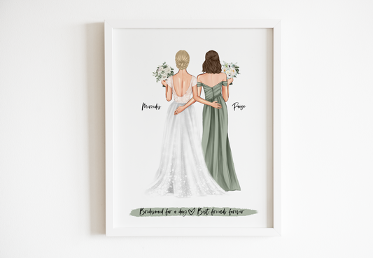 Bridesmaid Art Print