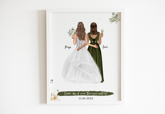 Bridesmaid Art Print